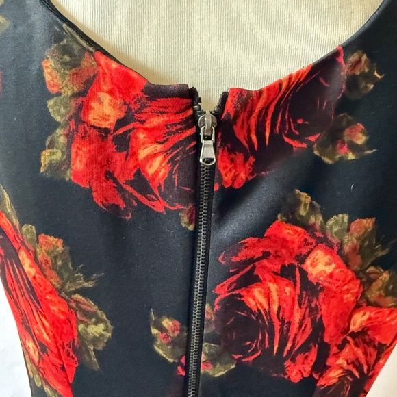 BETSEY JOHNSON DRESS FIT & FLARE FLORAL RETRO Y2K VTG INSPIRED TANGO PARTY 10 - Picture 7 of 12